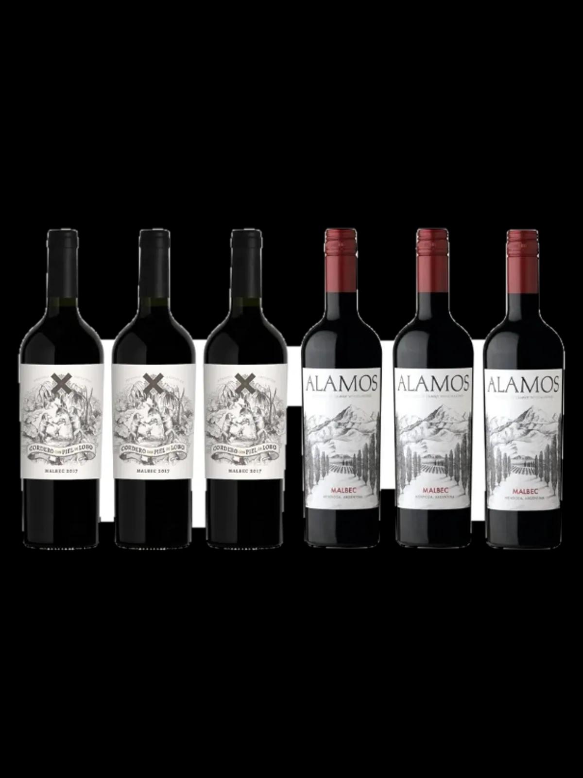 Combo "La Previa" - 3 Cordero con Piel de Lobo + 3 Alamos Malbec
